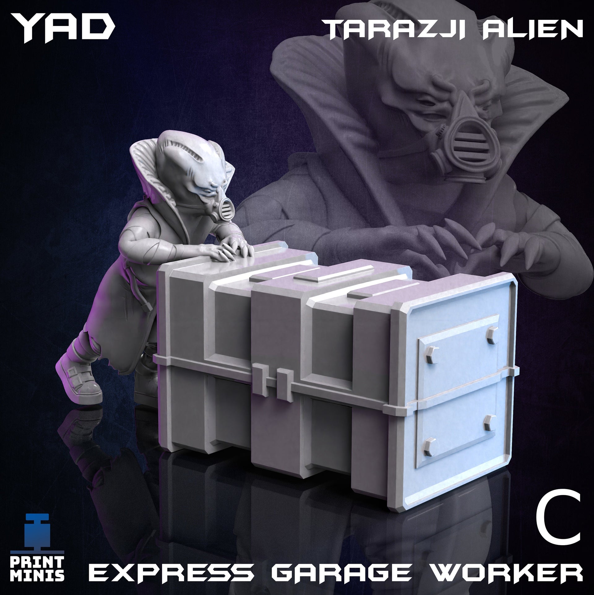 Tarazji Aliens, Express Garage Worker - Print Minis