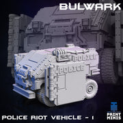 Bulwark Police Raid Vehicle - Print Minis