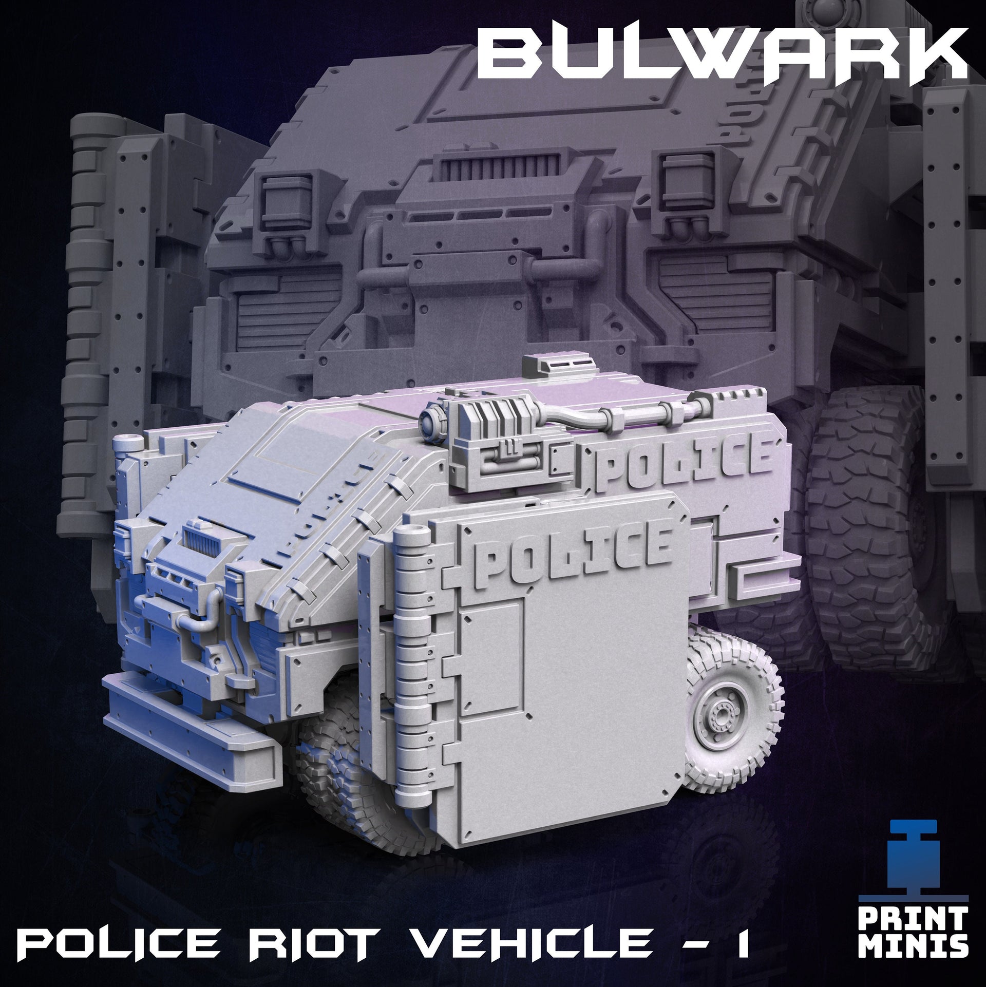 Bulwark Police Raid Vehicle - Print Minis