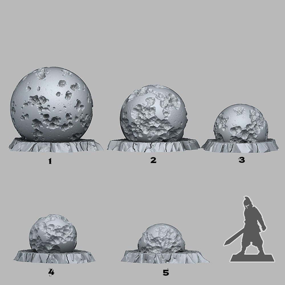 Necrotic Focus Crystals Scatter Terrain - Fantastic Plants and Rocks