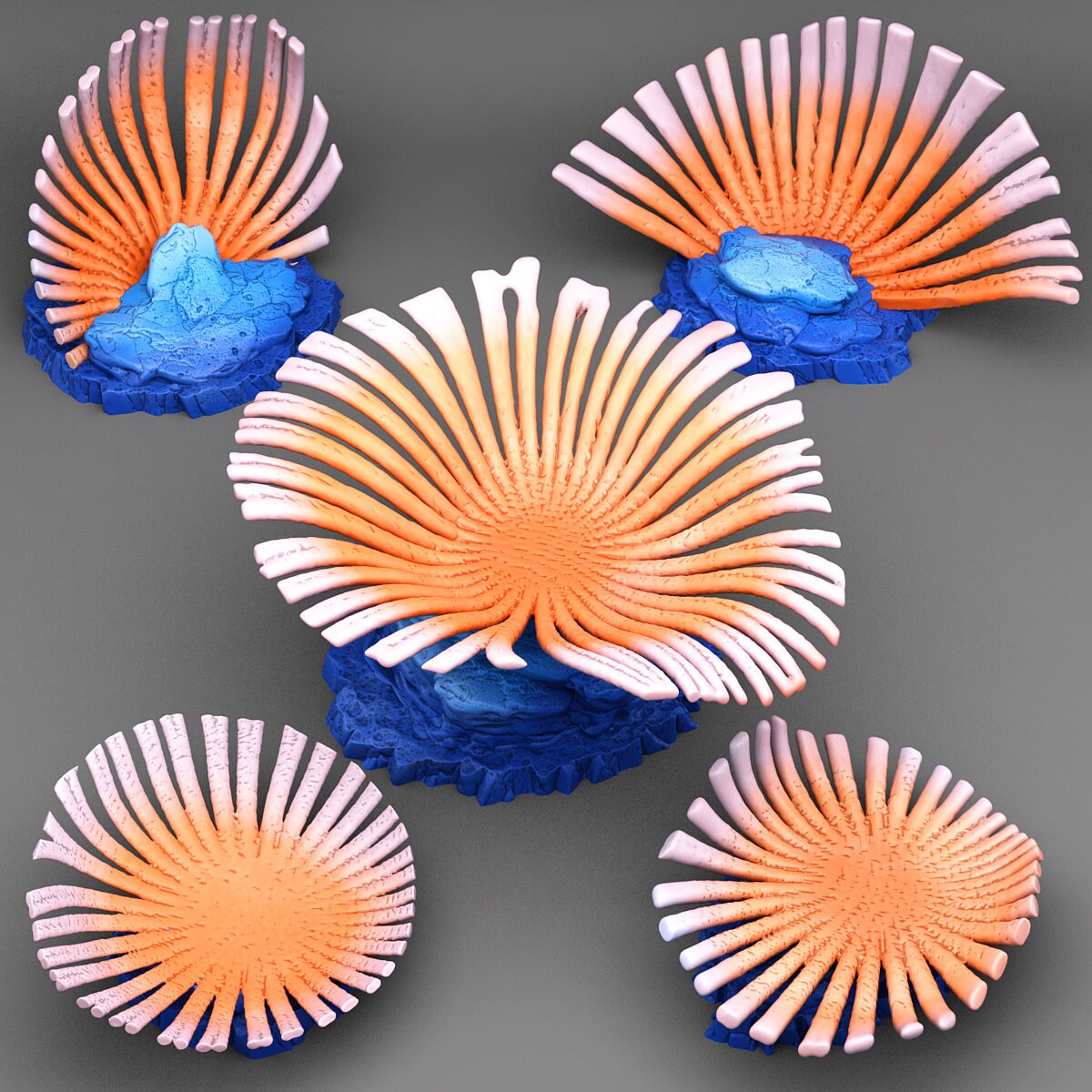 Seafan Coral Scatter Terrain - Fantastic Plants and Rocks