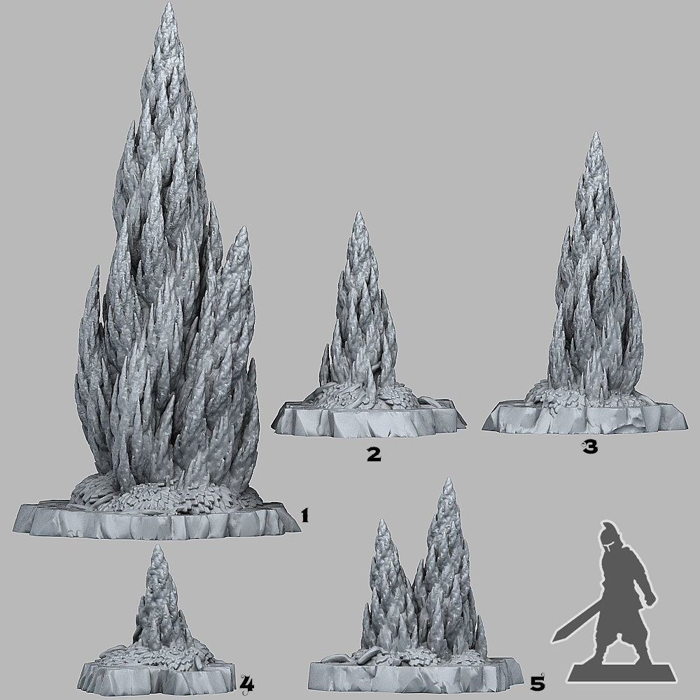 Spiraling Pine Scatter Terrain - Fantastic Plants and Rocks