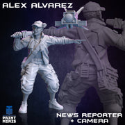 Alex Alvarez, News Reporter + Camera - Print Minis