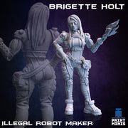 Brigette Holt, Illegal Robot Maker - Print Minis