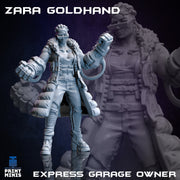 Zara Goldhand, Express Garage Owner - Print Minis