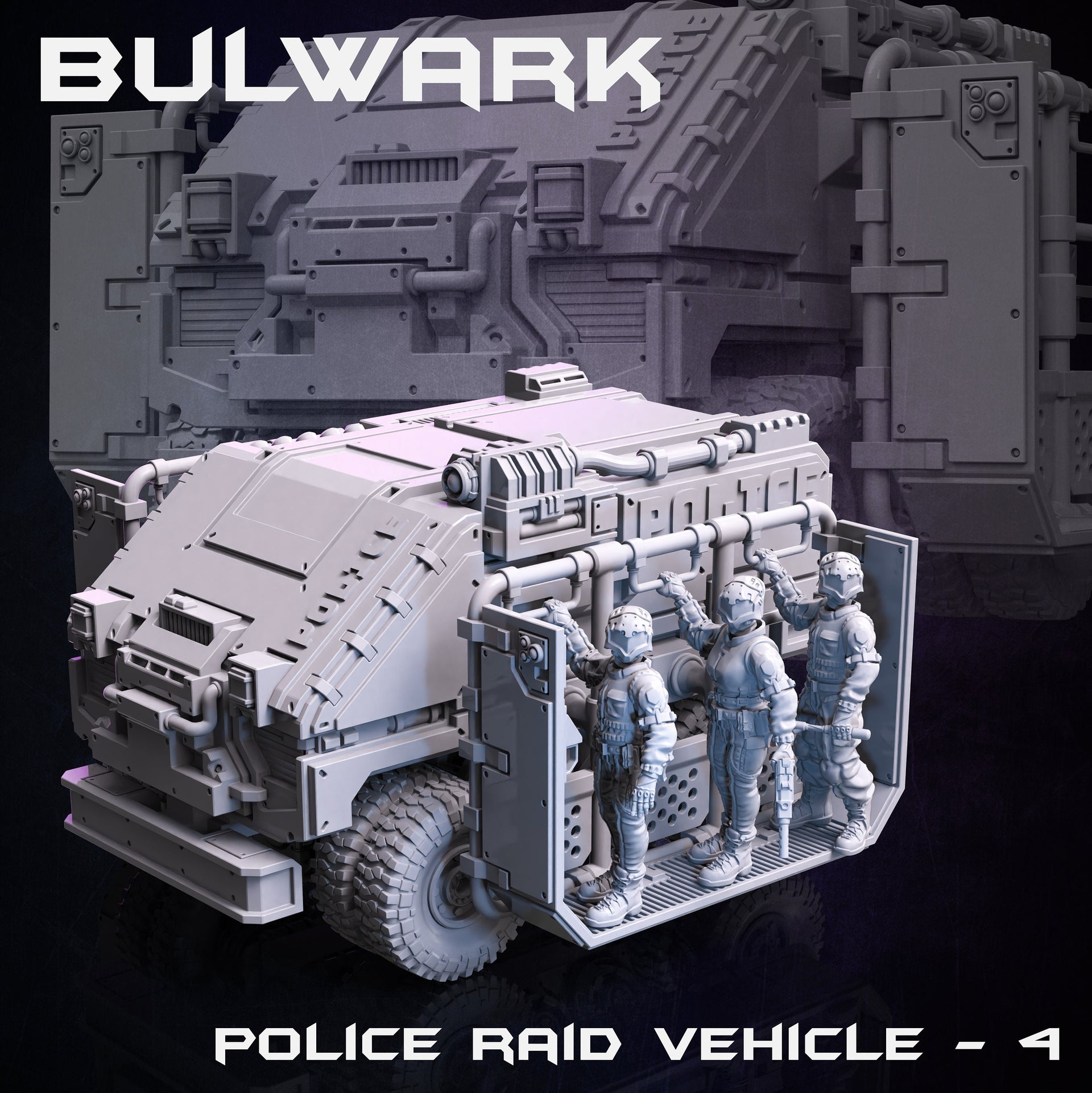 Bulwark Police Raid Vehicle - Print Minis