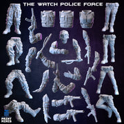 The Watch, Cyberpunk Police - Print Minis