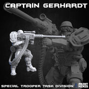 Captain Gerhardt, Anti Tank Trooper - Print Minis