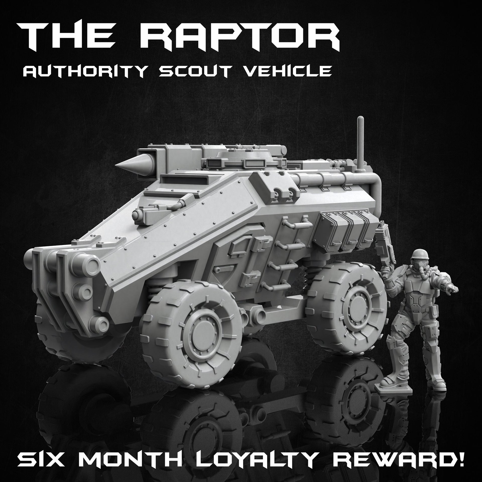 The Raptor, Authority Scout Vehicle - Print Minis
