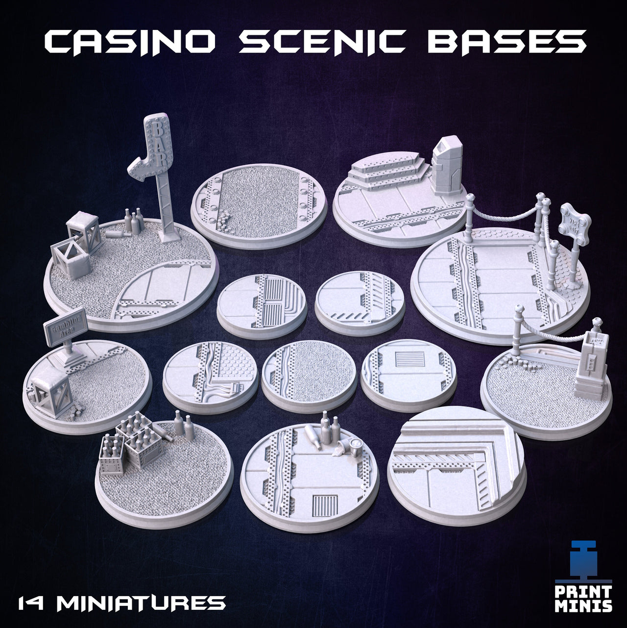 Casino Bases - Print Minis