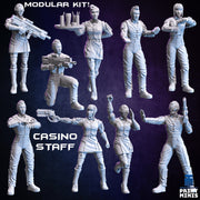 Modular Casino Staff - Print Minis