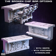 Broken Chip Bar Modular Terrain - Print Minis