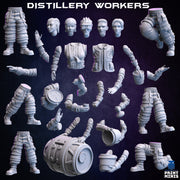 Modular Distillery workers- Print Minis