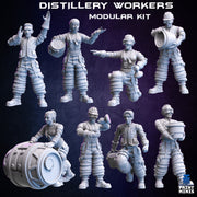 Modular Distillery workers- Print Minis