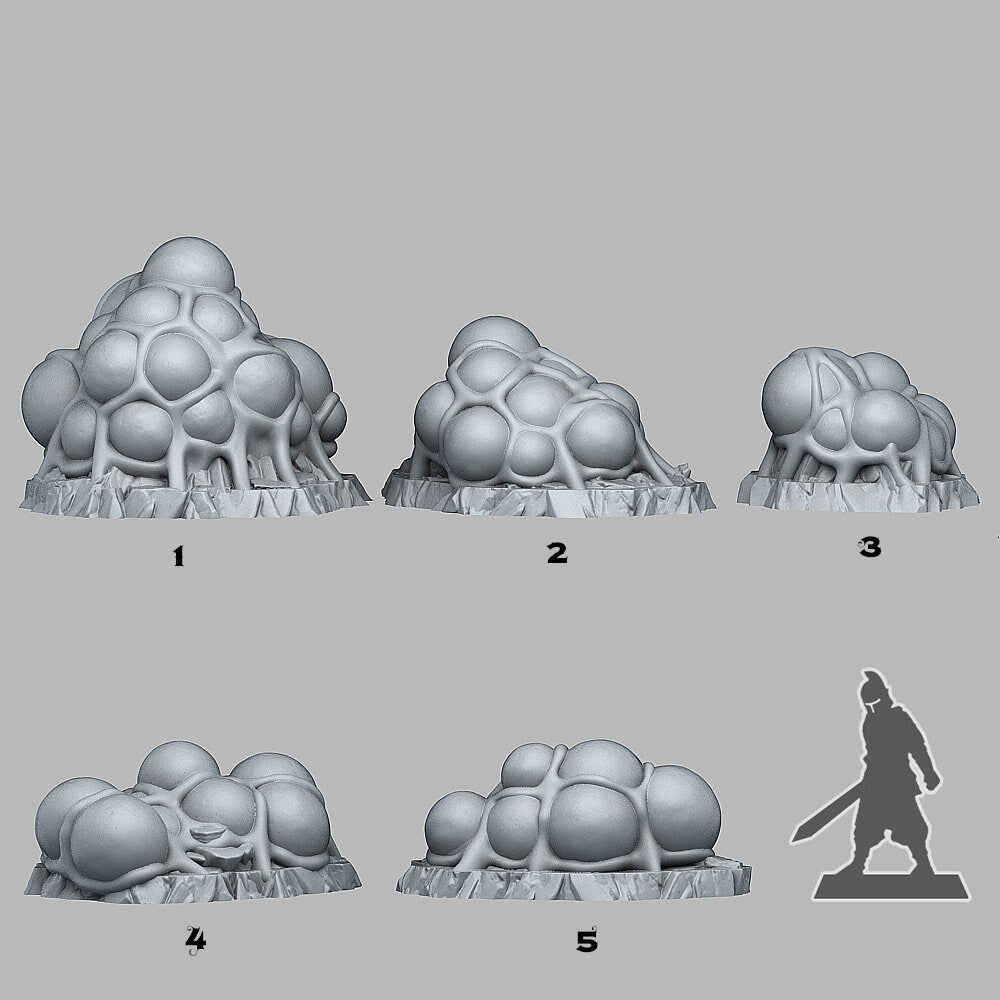 Ice Spider Eggs Scatter Terrain - Fantastic Plants and Rocks