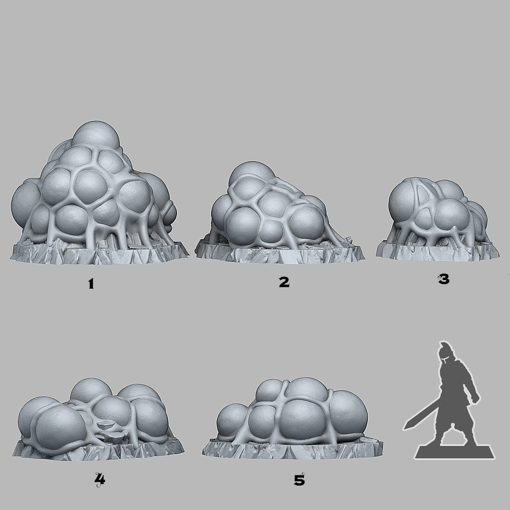 Ice Spider Eggs Scatter Terrain - Fantastic Plants and Rocks