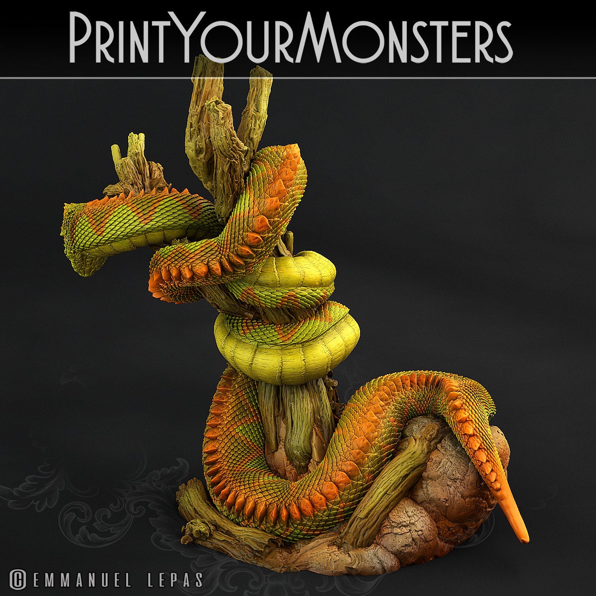 Legendary Rattlesnake - Print Your Monsters