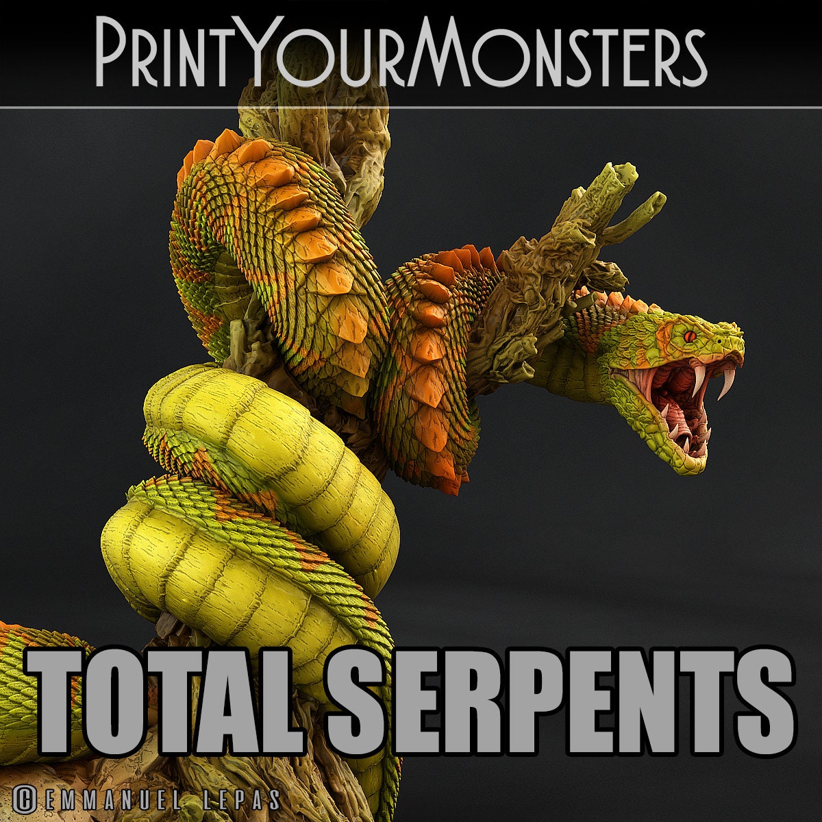 Legendary Rattlesnake - Print Your Monsters