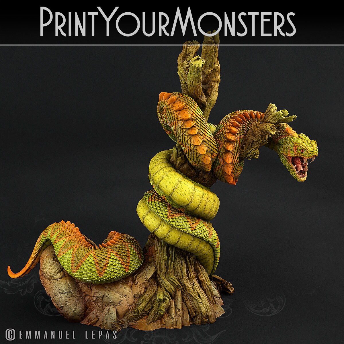 Legendary Rattlesnake - Print Your Monsters