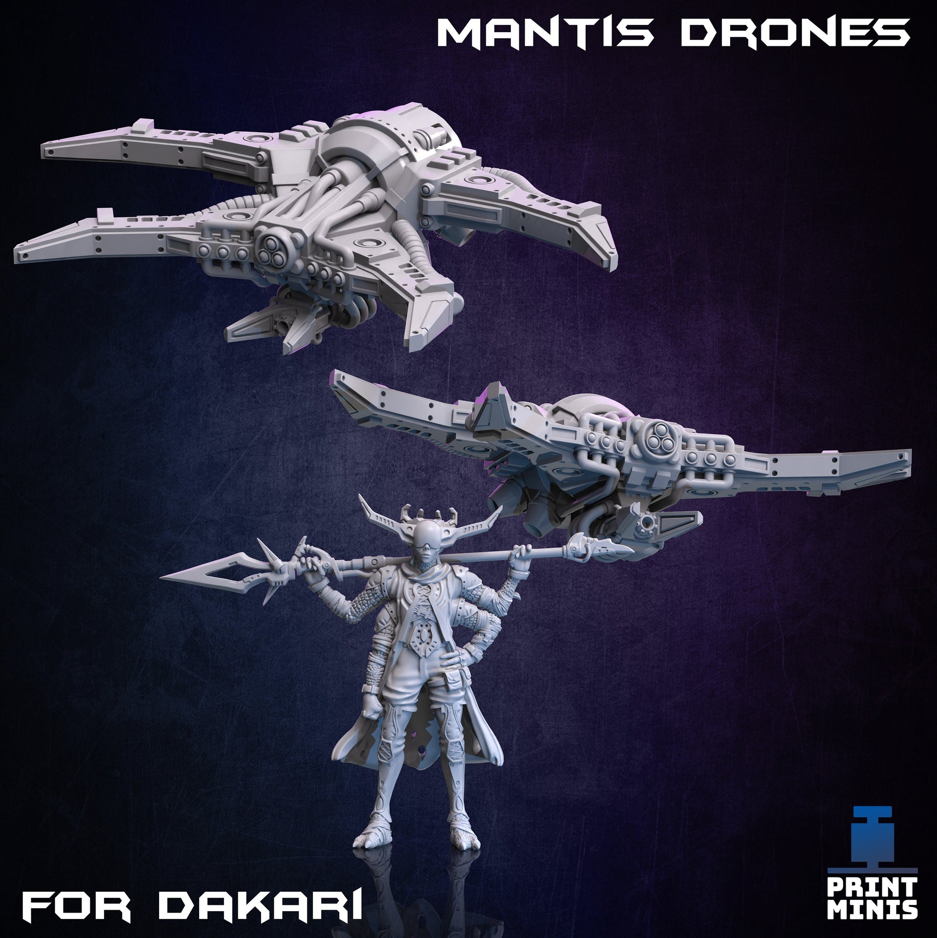 Mantis Drone - Print Minis