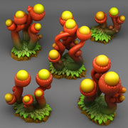 Tentacle Acorn Plants Scatter Terrain - Fantastic Plants and Rocks