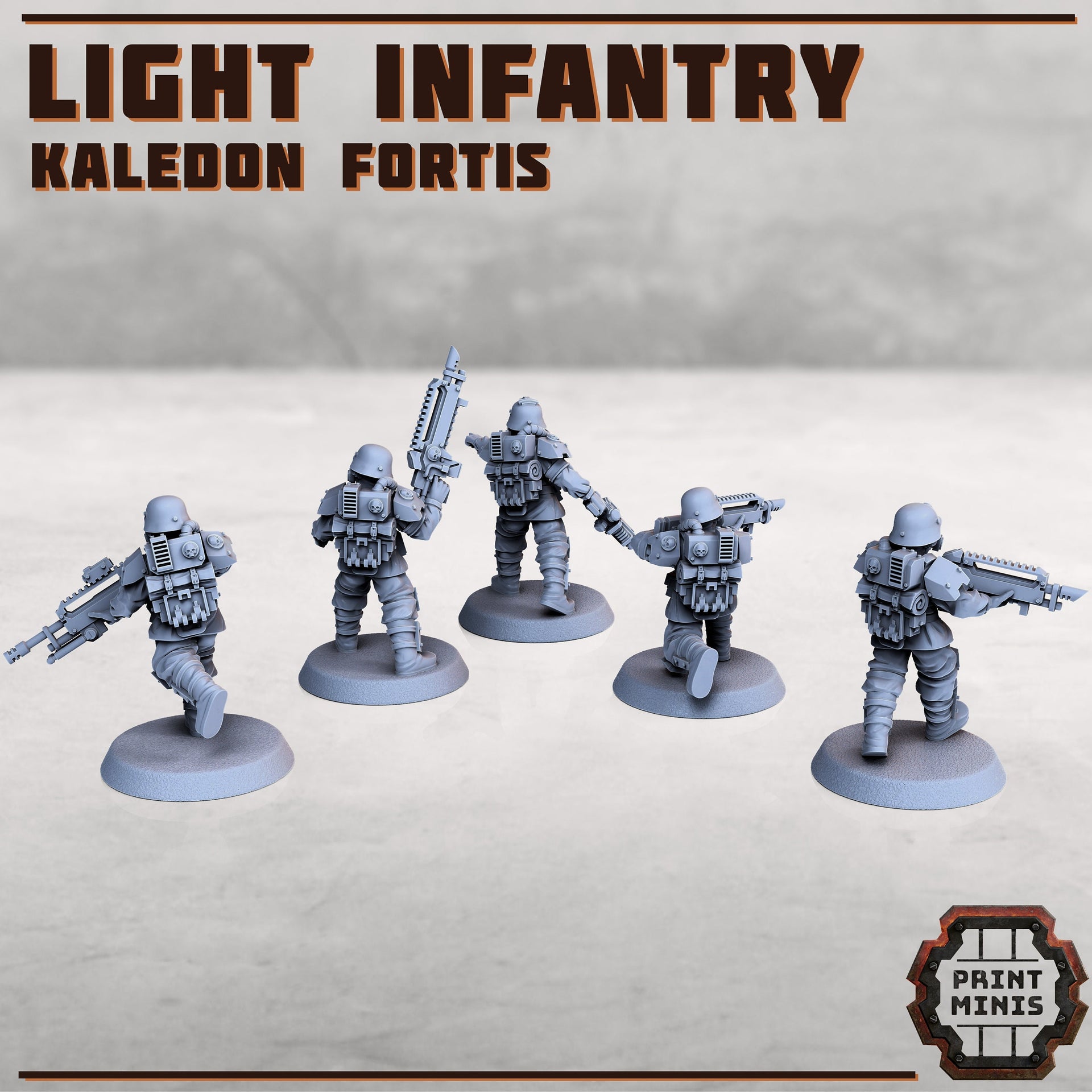 Kaledon Fortis Troops - Print Minis