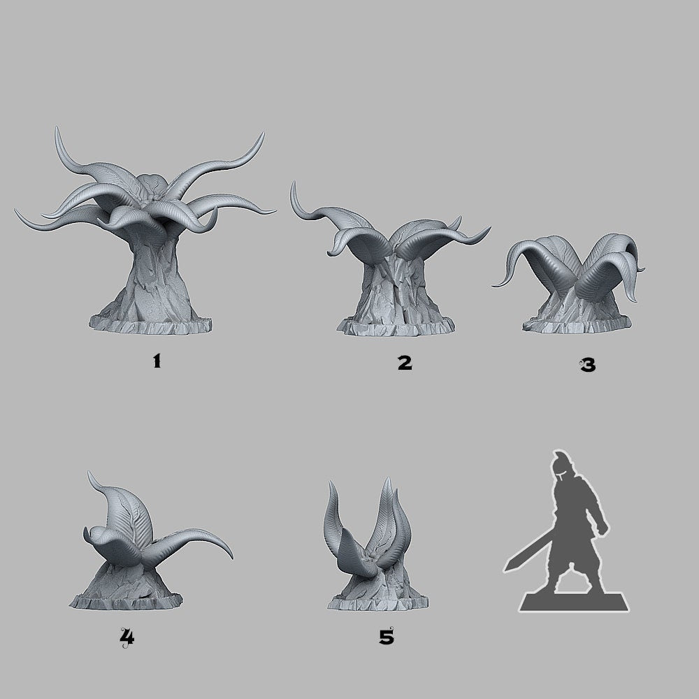 Elegant Poisonous Plant Scatter Terrain - Fantastic Plants and Rocks