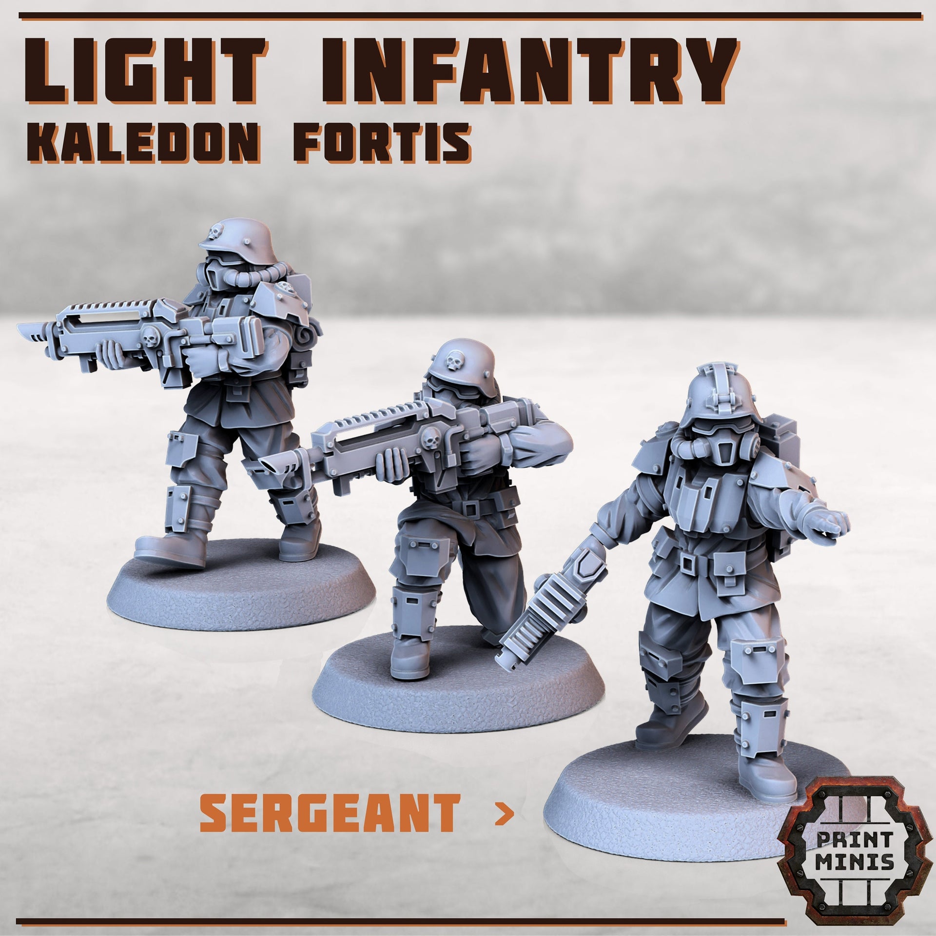 Kaledon Fortis Troops - Print Minis