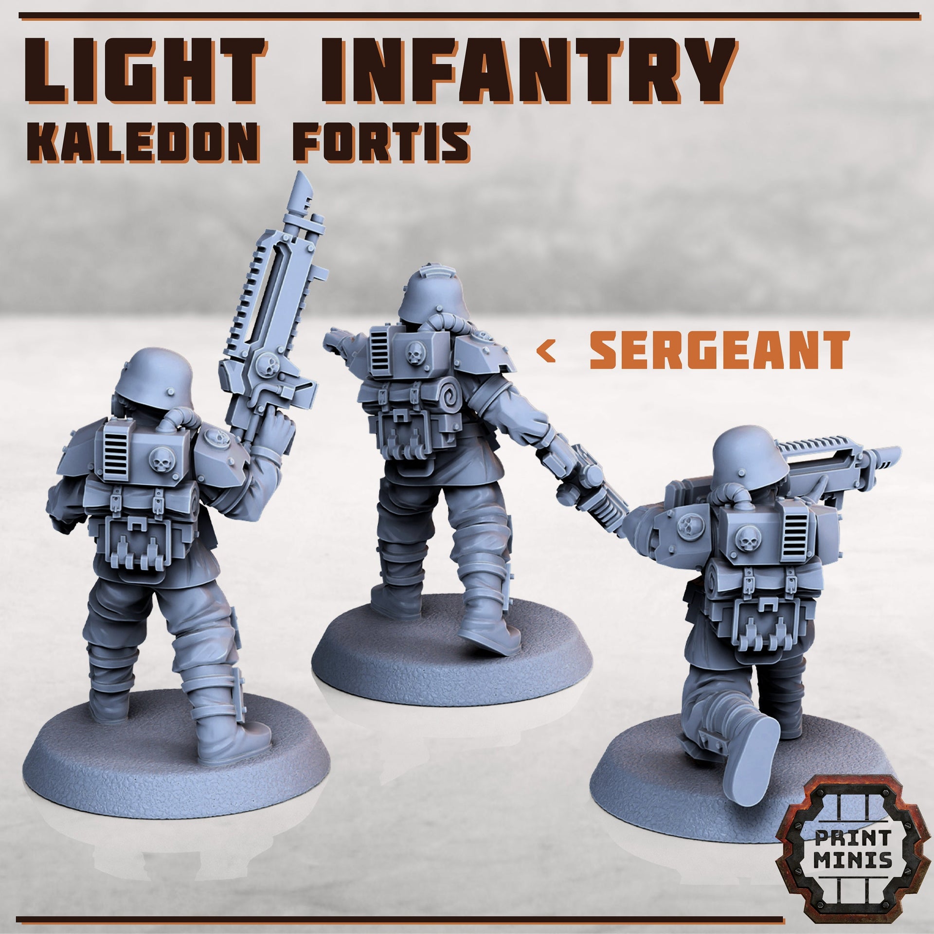 Kaledon Fortis Troops - Print Minis