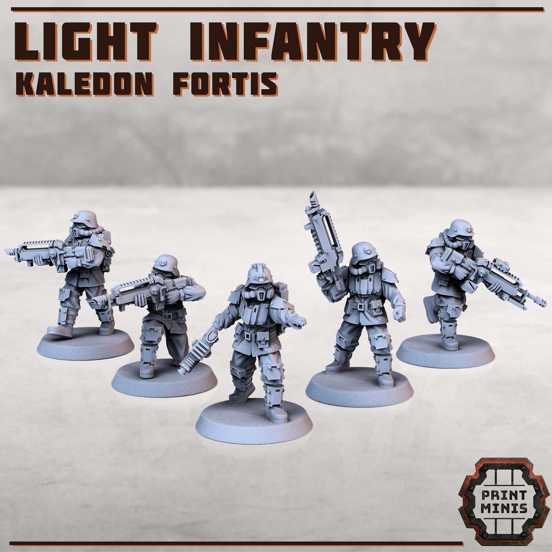 Kaledon Fortis Troops - Print Minis