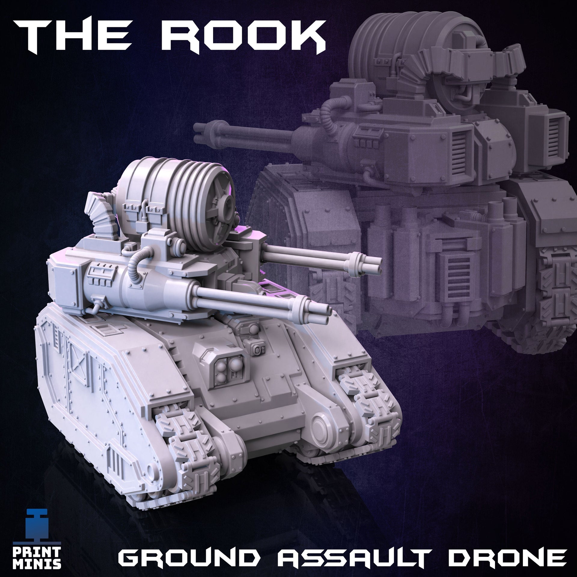 The Rook, Ground Assault Drone - Print Minis