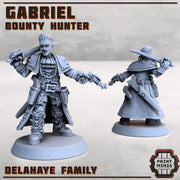 Gabriel, Bounty Hunter - Print Minis