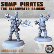 Sump Pirates, Modular Wasteland Gang - Print Minis