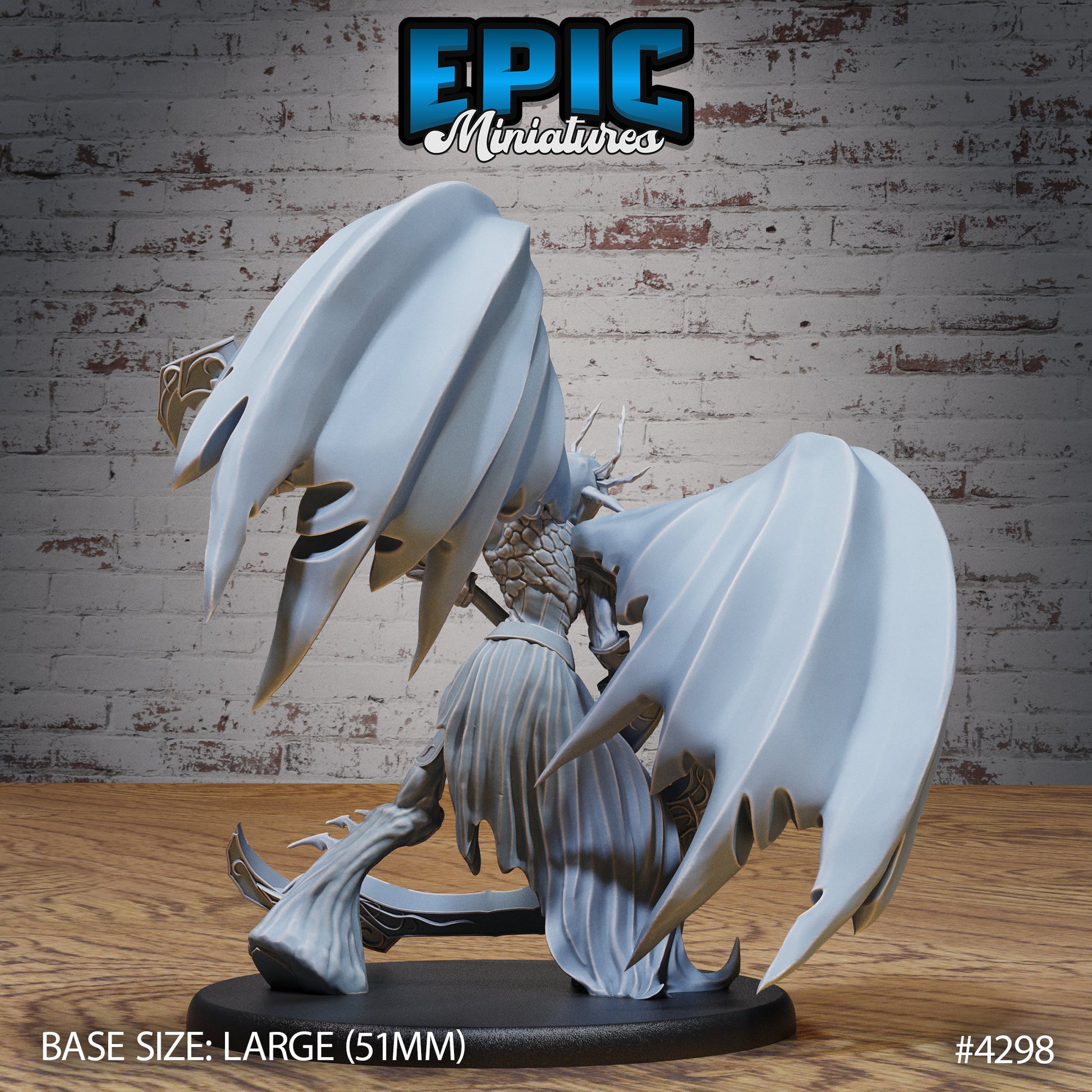 Lord Of Sorrow - Epic Miniatures | Infernal Assault | 28mm | 32mm | Demon | Devil | Scythe