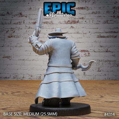 Demon Hunter - Epic Miniatures | Infernal Assault | 28mm | 32mm | Gun | Trench coat