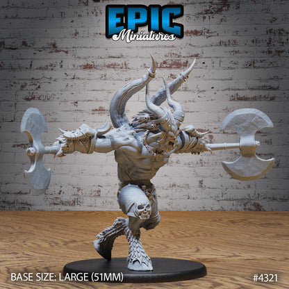 Red Demont - Epic Miniatures | Infernal Assault | 28mm | 32mm | Demon | Devil | Champion | Barbarian