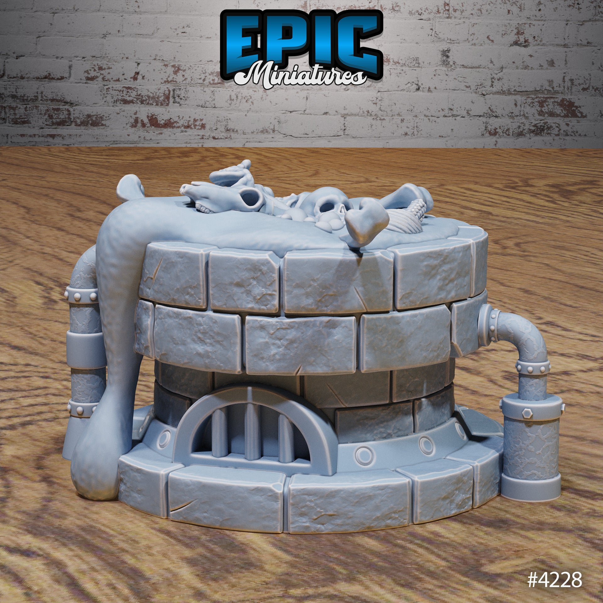 Sewers Scatter Terrain - Epic Miniatures | Infernal Assault | 28mm | 32mm | Pipes | Vats | Raft