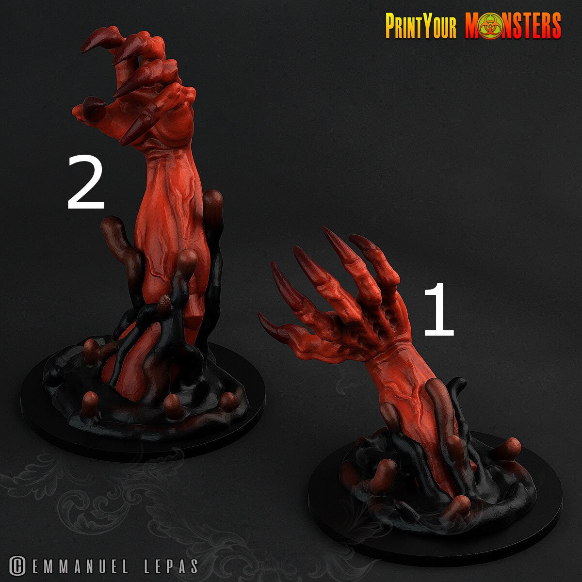 Demon Claws - Print Your Monsters | 32mm | The Abyssal Hand Horrors