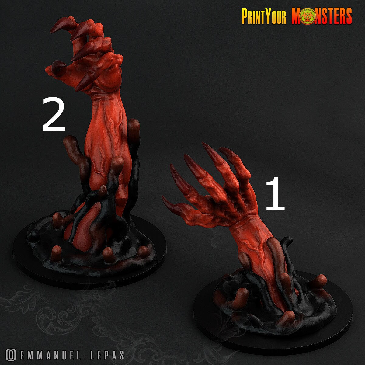 Demon Claws - Print Your Monsters | 32mm | The Abyssal Hand Horrors