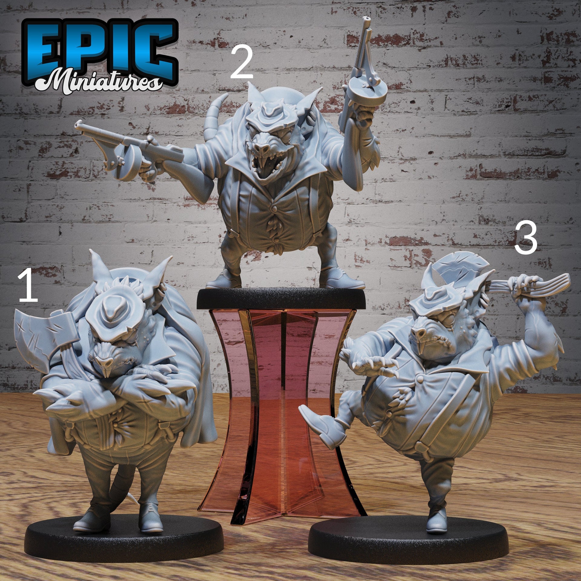 Sewer Godfather Rat- Epic Miniatures | City Sewers | 28mm | 32mm | Mobster | Gangster | Ratfolk