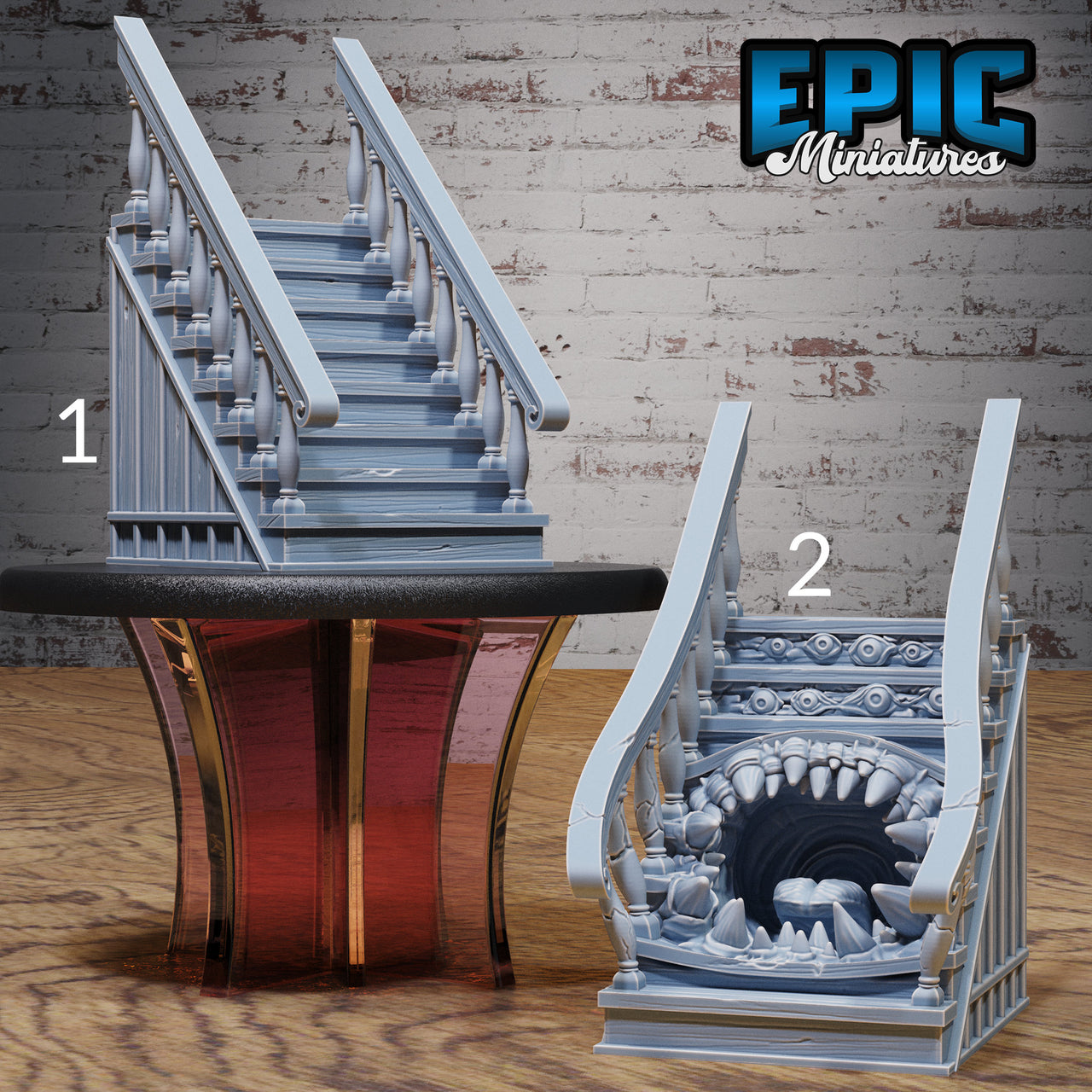 Mimic Stairs - Epic Miniatures | City Sewers | 28mm | 32mm | Mobster | Trap | Town