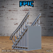 Mimic Stairs - Epic Miniatures | City Sewers | 28mm | 32mm | Mobster | Trap | Town