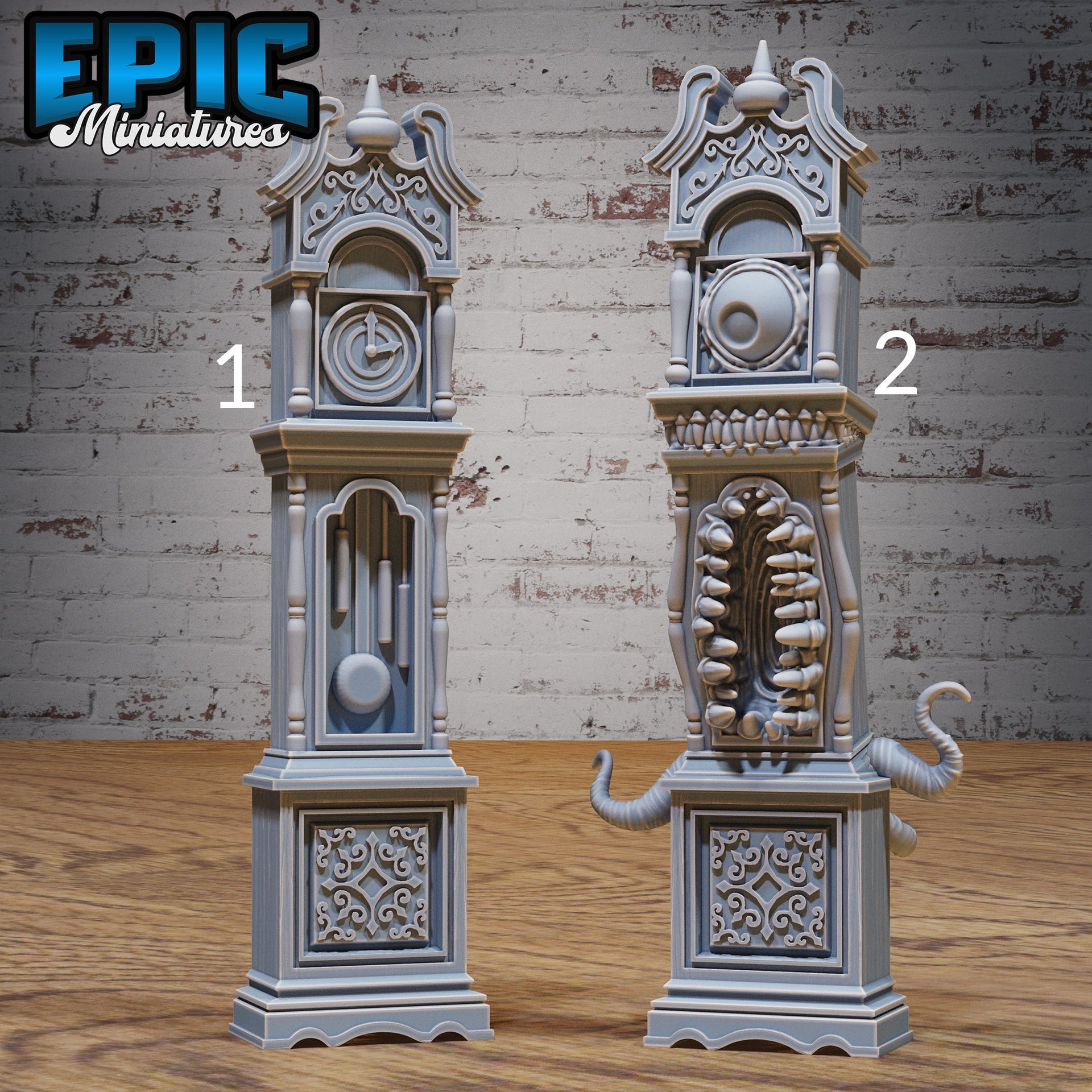 Mimic Clock- Epic Miniatures | City Sewers | 28mm | 32mm | Grandfather | Trap | Town