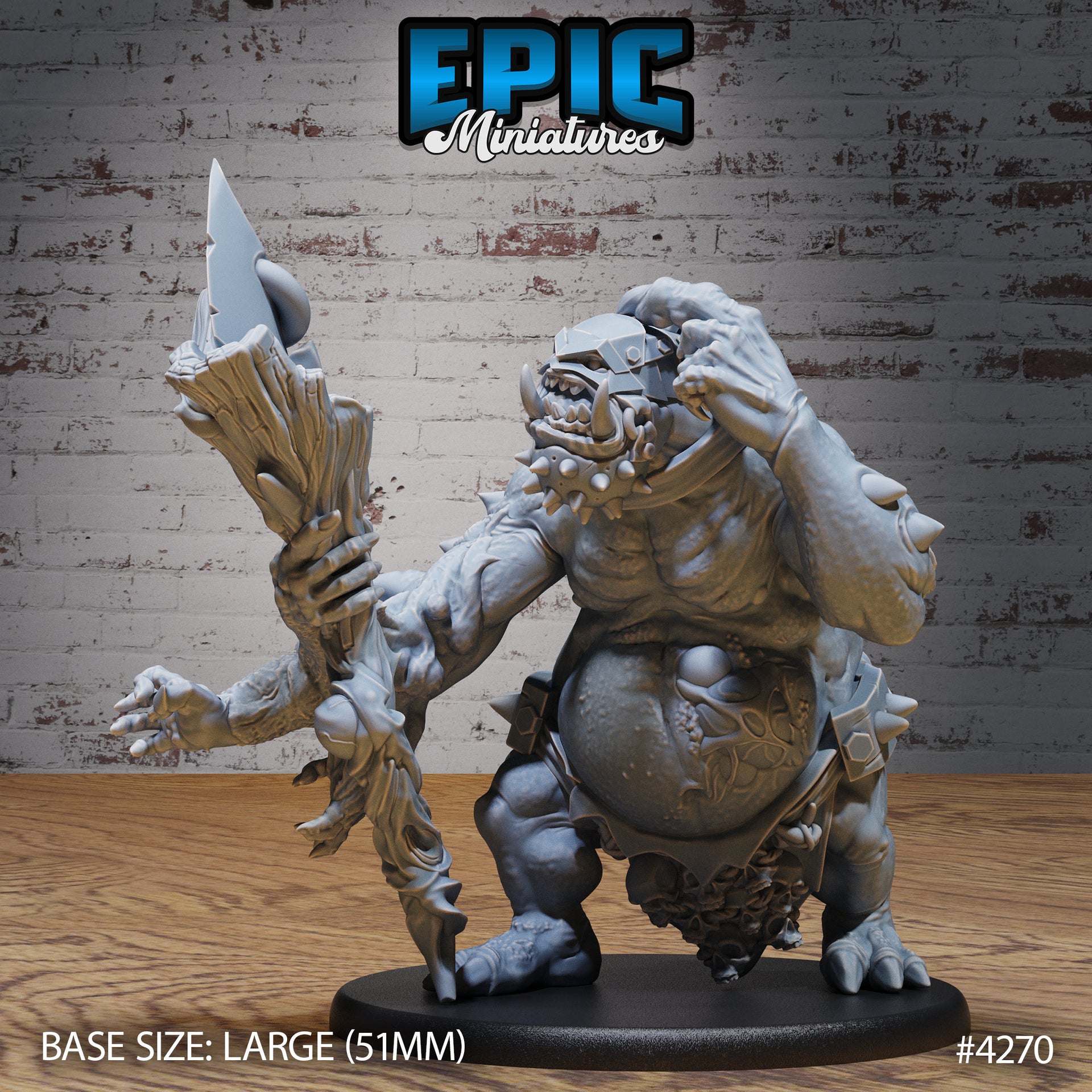 Troll Mutant - Epic Miniatures | City Sewers | 28mm | 32mm | Ogre | Orc | Club | Hammer