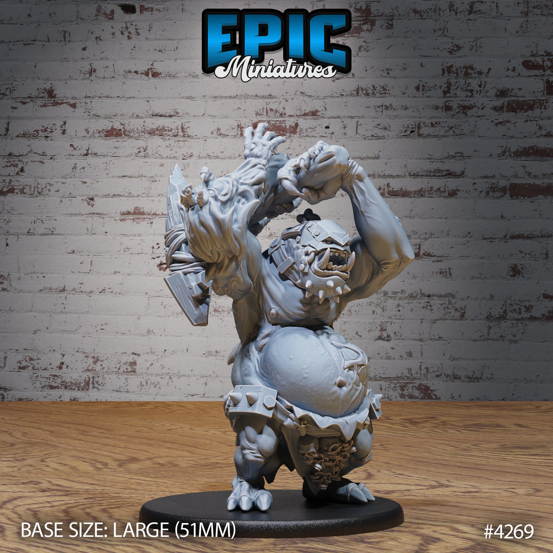 Troll Mutant - Epic Miniatures | City Sewers | 28mm | 32mm | Ogre | Orc | Club | Hammer