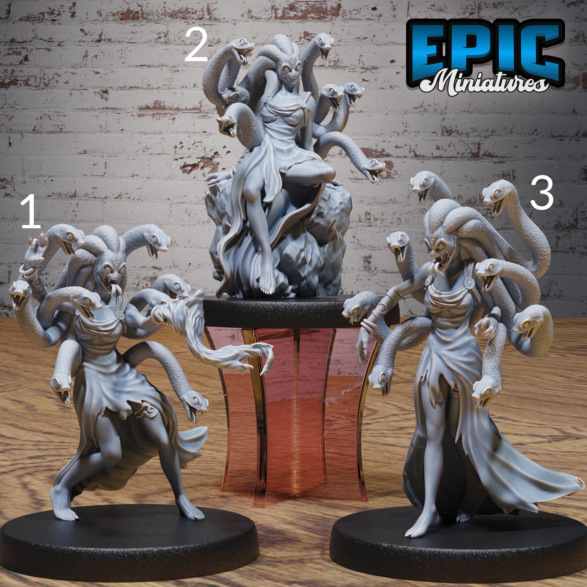 Medusa Bidel - Epic Miniatures | Olympian Legends | 28mm | 32mm | Greek | Snake monster