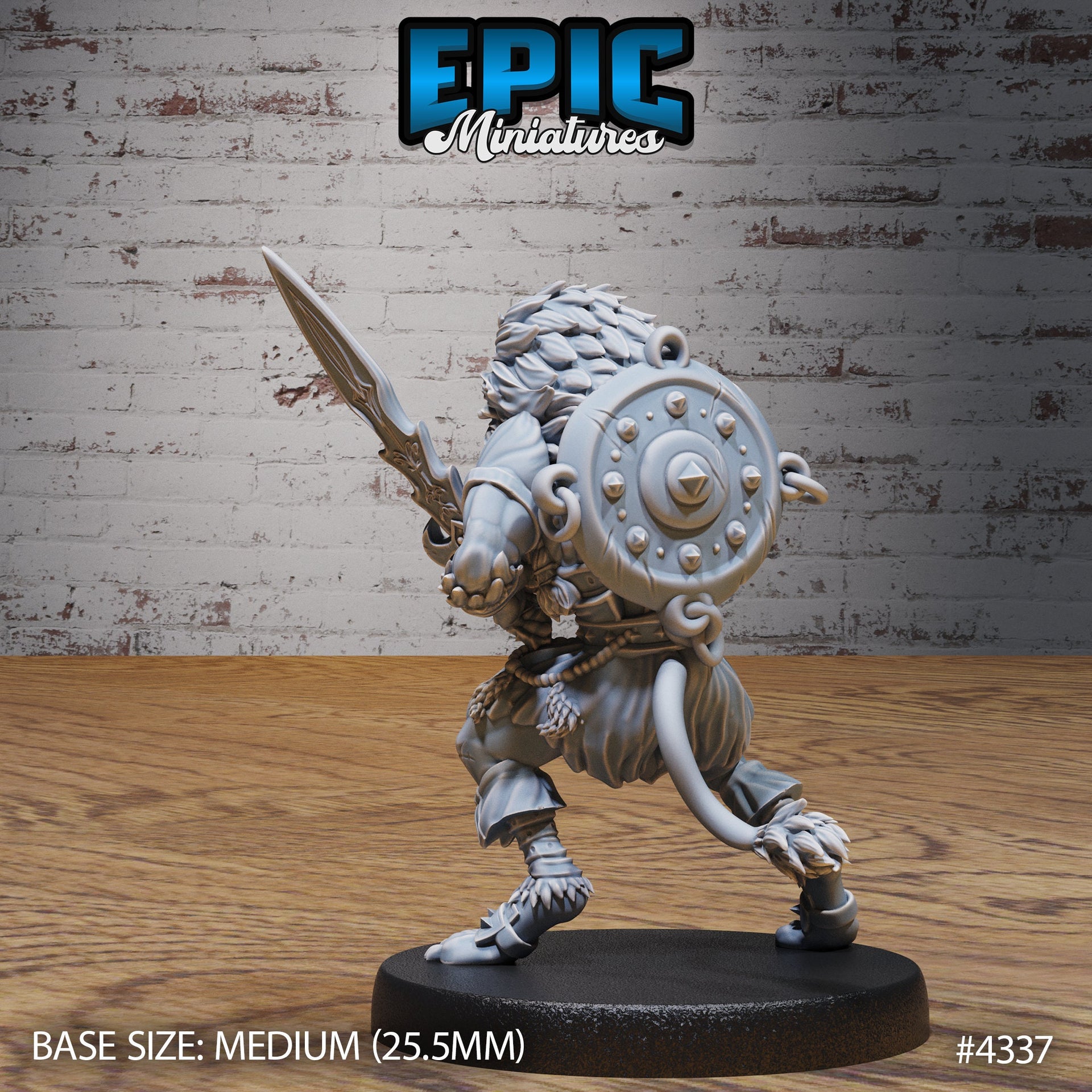 Nemean Lion Folk - Epic Miniatures | Olympian Legends | 28mm | 32mm | Greek | Tabaxi