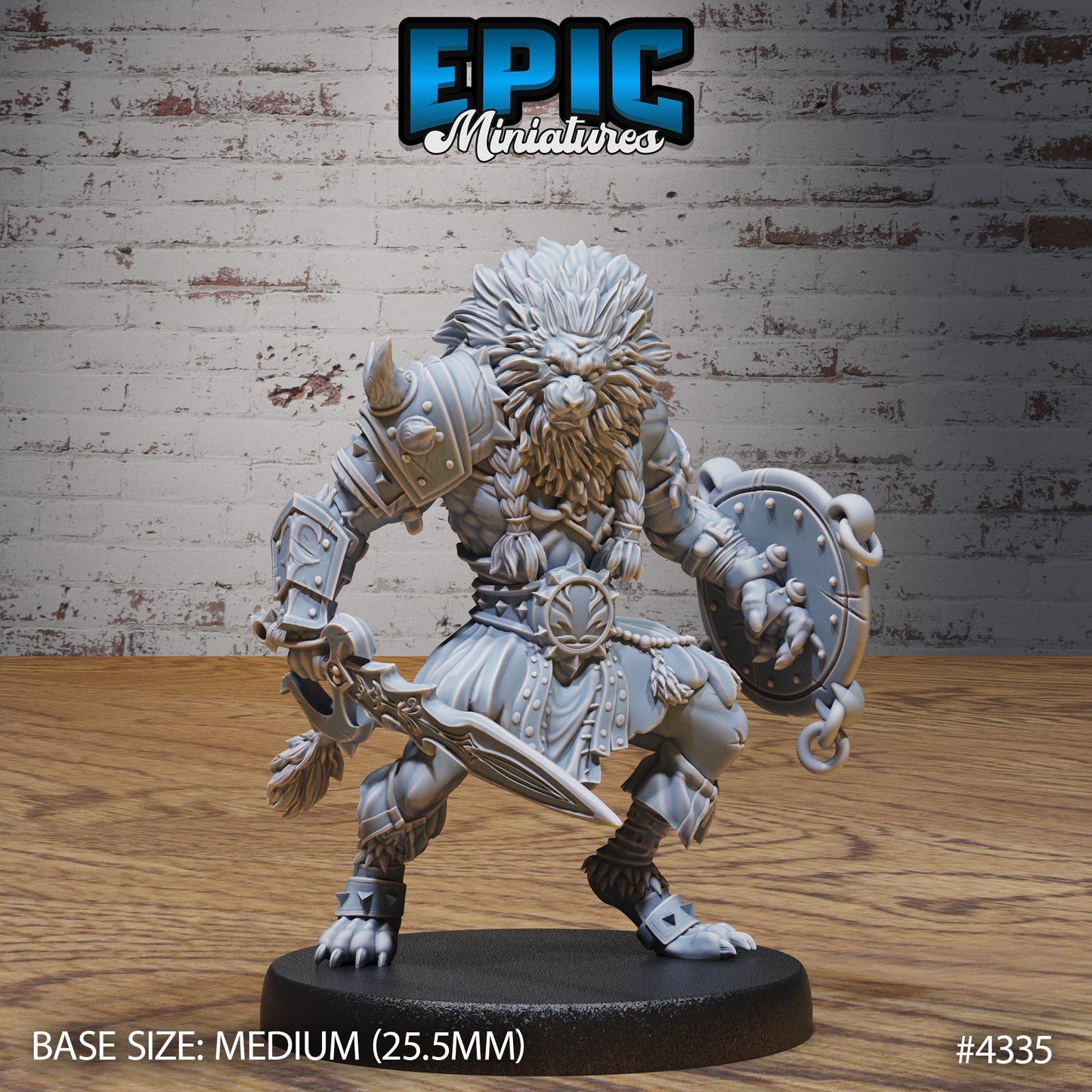 Nemean Lion Folk - Epic Miniatures | Olympian Legends | 28mm | 32mm | Greek | Tabaxi