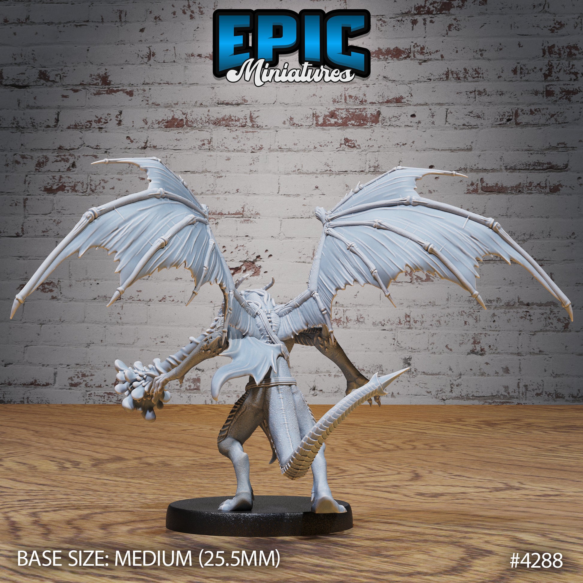 Draconic Demon Copper - Epic Miniatures | Infernal Assault | 28mm | 32mm | Dragonkin | Demon | Fighter