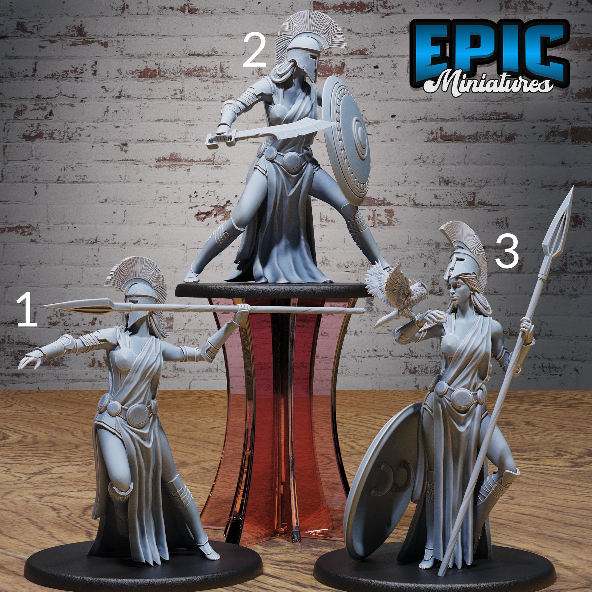 Goddess Athena Avatar - Epic Miniatures | Olympian Legends | 28mm | 32mm | Greek | Fighter | Paladin | Guard | Diety
